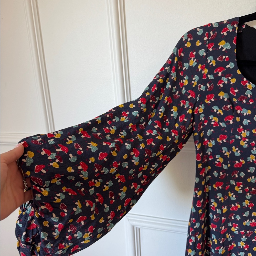 💞 SOLD 💞 Staud Demi Mushroom Lara Midi Dress - Picture 6 of 8